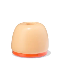 kandelaar S keramiek oranje