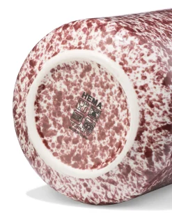 karaf 1.4L aardewerk spikkel rood