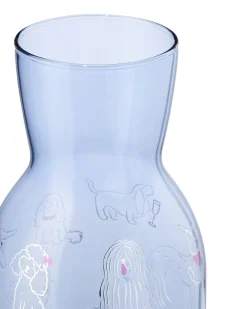 karaf 1000ml met drinkglas honden