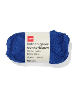 katoen garen 50g 105m donkerblauw