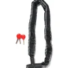 ketting met vast slot 90cm Ø8mm zwart