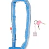 kettingslot 90x8cm met sleutel blauw