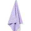 keukendoek 50x50 katoen lila met stippen