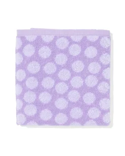keukendoek 50x50 katoen lila met stippen