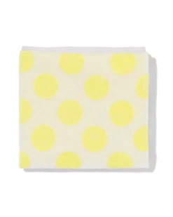 keukendoek 50x50cm katoen stippen geel