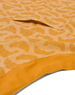 keukenschort - chambray katoen - okergeel croissant