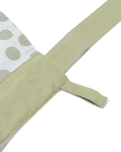 keukenschort met stippen chambray katoen