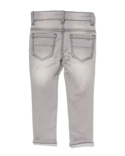kinder broek jogdenim skinny fit grijs