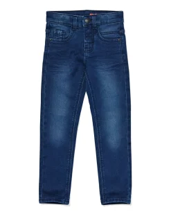 kinder broek jogdenim skinny fit donkerblauw