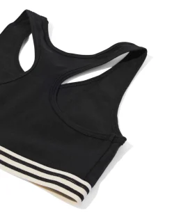kinder croptops stretch katoen - 2 stuks zwart