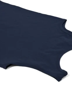 kinder hemden basic stretch katoen - 2 stuks blauw
