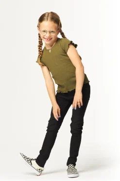 kinder jeans skinny fit zwart