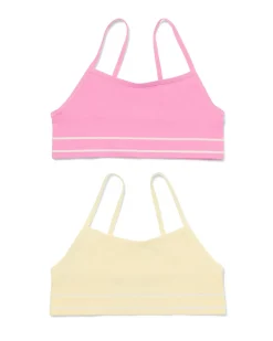 kinder naadloze top - 2 stuks multi