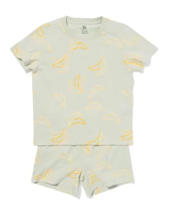 kinder shortama bananen lichtgroen