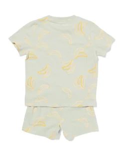 kinder shortama bananen lichtgroen