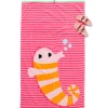 kinder strandlaken 80x140cm velours zeepaardje