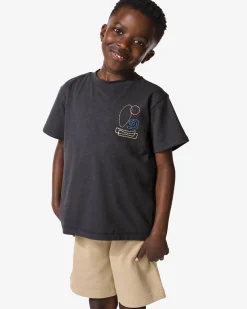 kinder T-shirt donkergrijs