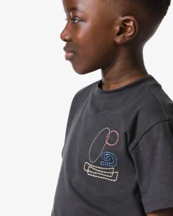 kinder T-shirt donkergrijs