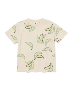 kinder T-shirt banaan ecru