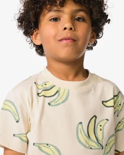 kinder T-shirt banaan ecru