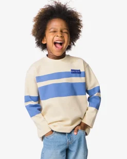 kinder T-shirt blokken ecru