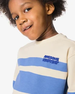 kinder T-shirt blokken ecru