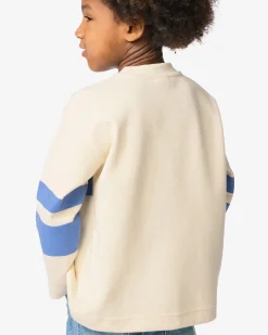 kinder T-shirt blokken ecru