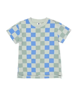 kinder T-shirt blokken groen