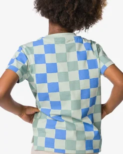 kinder T-shirt blokken groen