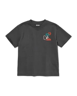 kinder T-shirt bomen donkergrijs