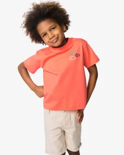kinder T-shirt dieren koraal