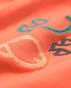 kinder T-shirt dieren koraal
