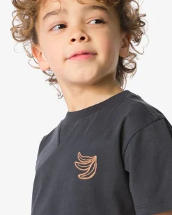 kinder T-shirt donkergrijs
