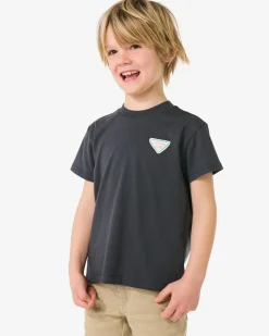 kinder T-shirt fruit donkergrijs