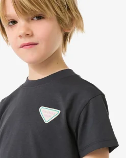 kinder T-shirt fruit donkergrijs