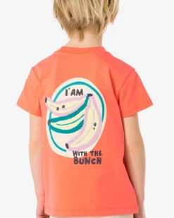 kinder T-shirt fruit koraal