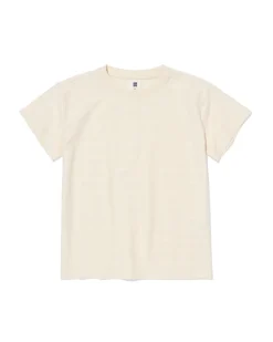 kinder T-shirt jacquard strepen ecru