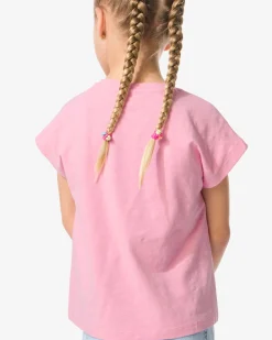 kinder T-shirt jersey drinks roze