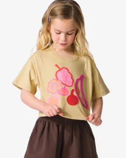 kinder T-shirt jersey fruit zand