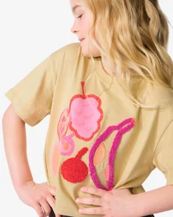 kinder T-shirt jersey fruit zand