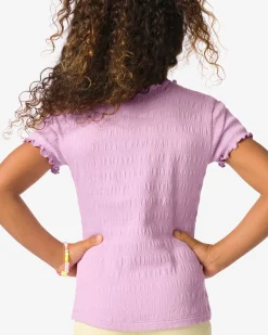 kinder T-shirt jersey paars