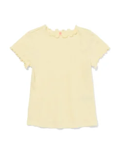 kinder T-shirt lichtgeel