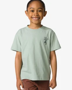 kinder T-shirt palm groen