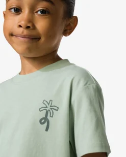 kinder T-shirt palm groen