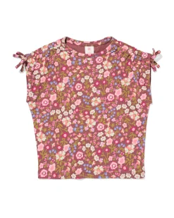 kinder T-shirt rib fruit bruin