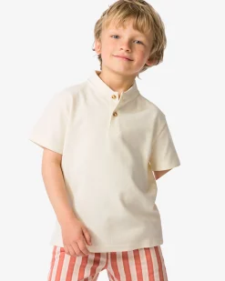 kinder T-shirt wafel ecru