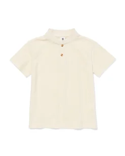 kinder T-shirt wafel ecru