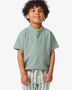 kinder T-shirt wafel groen