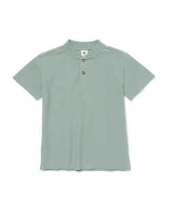 kinder T-shirt wafel groen