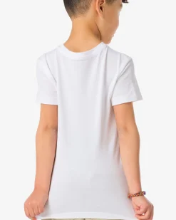 kinder t-shirts biologisch katoen - 2 stuks wit